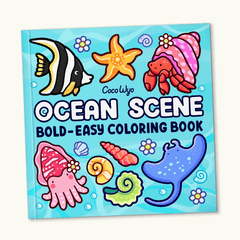 Ocean Scene Coloring Book