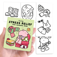 Stress Relief Mini Coloring Book (3 x 3.5 in)