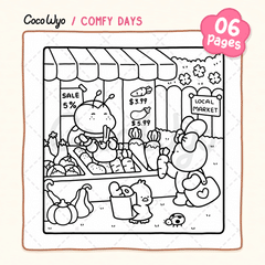 Comfy Days Coloring Pages