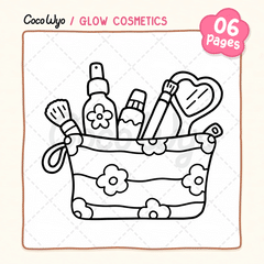 Glow Cosmetics Coloring Pages