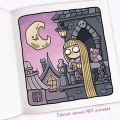 Spooky Girl Coloring Book