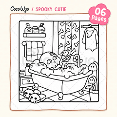 Spooky Cutie Coloring Pages