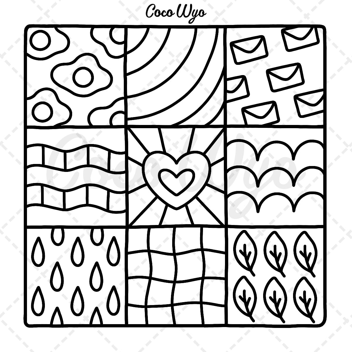 Comfy Patterns Coloring Book - COCO WYO