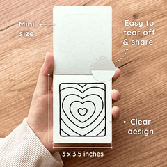Comfy Patterns Mini Coloring Book (3 x 3.5 in)