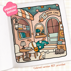 Cozy Cafe Coloring Book