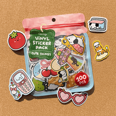 Cute Things Vinyl Sticker Pack (100 pieces)
