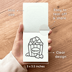 Food & Drink Mini Coloring Book (3 x 3.5 in)
