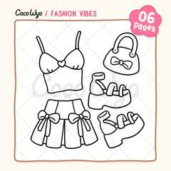 Fashion Vibes Coloring Pages