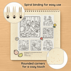 Girl Moments Vol. 2 Coloring Book (Spiral-bound) & Sticker Set