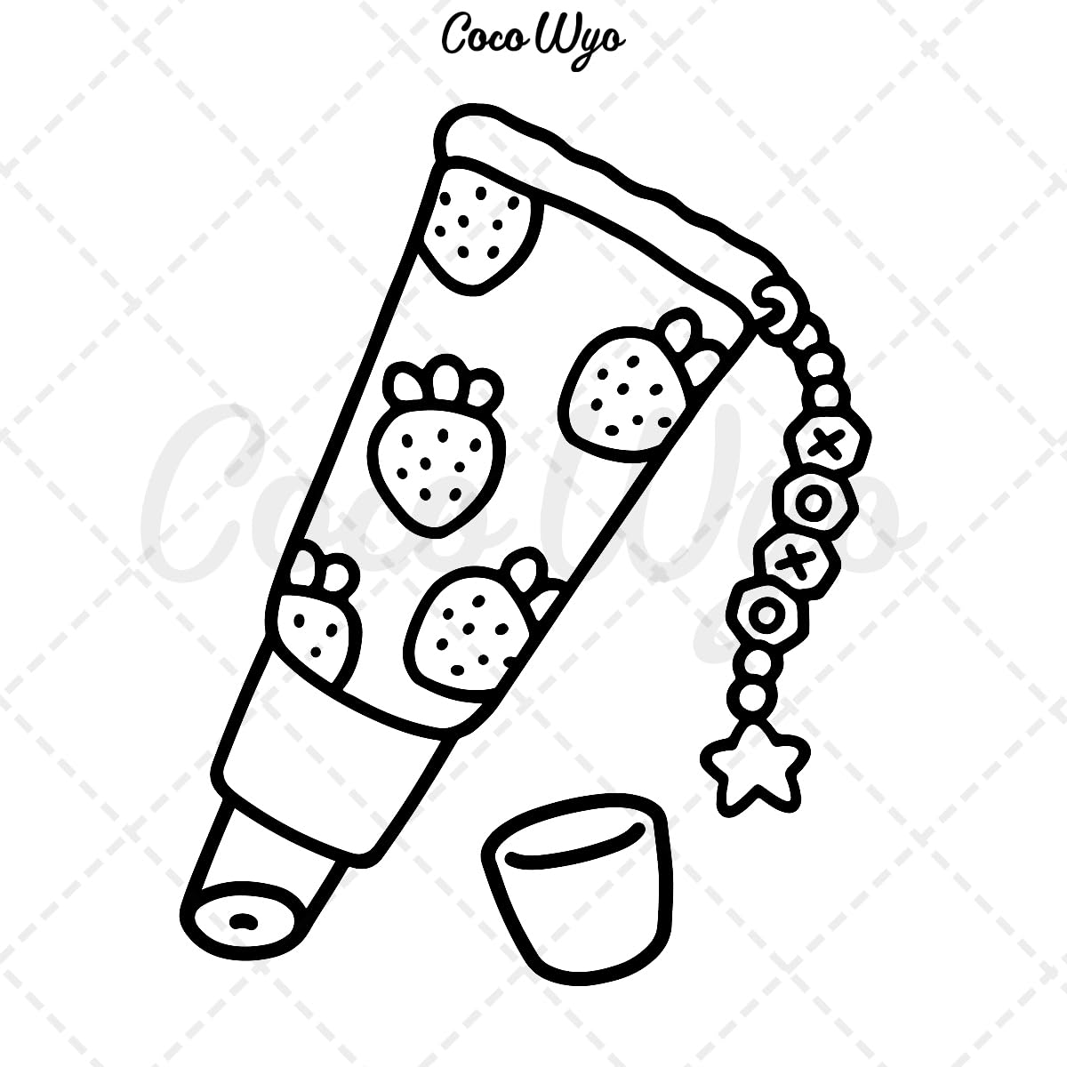 Cosmetics Coloring Glow Cosmetics Coloring Book - COCO WYO