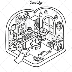 Little Corner Coloring Book