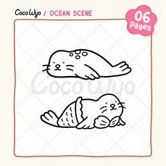 Ocean Scene Coloring Pages