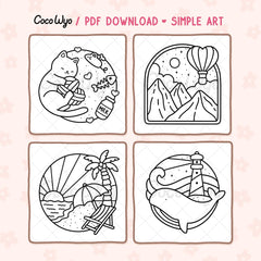Simple Art Coloring Pages