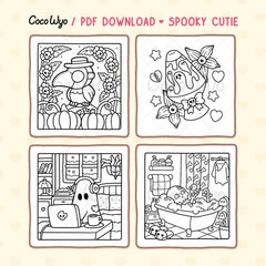 Spooky Cutie Coloring Pages
