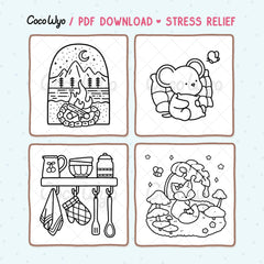 Stress Relief Coloring Pages