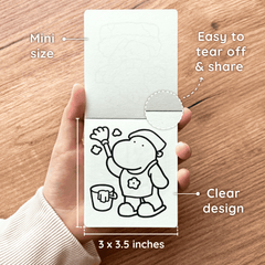 Stress Relief Mini Coloring Book (3 x 3.5 in)