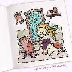 Spooky Girl Coloring Book