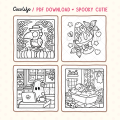 Spooky Cutie Coloring Pages
