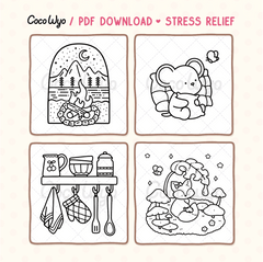 Stress Relief Coloring Pages