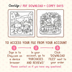 Comfy Days Coloring Pages