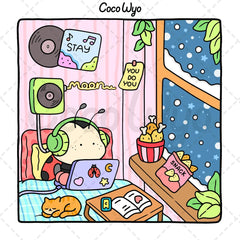Cozy Friends Coloring Book