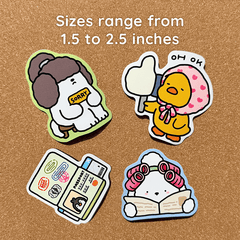Cozy Friends Vinyl Sticker Pack (100 pieces)