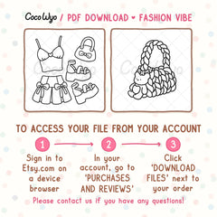 Fashion Vibes Coloring Pages