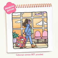 Girl Moments Coloring Book (Spiral-bound)
