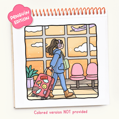 Girl Moments Coloring Book (Spiral-bound)