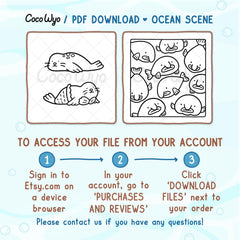 Ocean Scene Coloring Pages