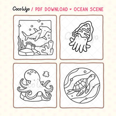 Ocean Scene Coloring Pages
