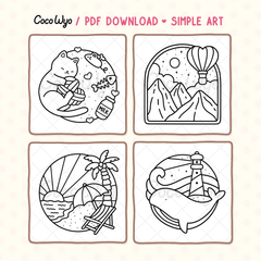 Simple Art Coloring Pages