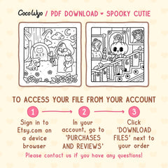 Spooky Cutie Coloring Pages