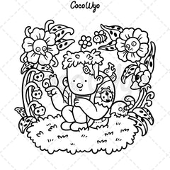 Spooky Cutie Coloring Book