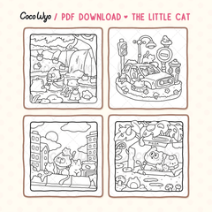 The Little Cat Coloring Pages