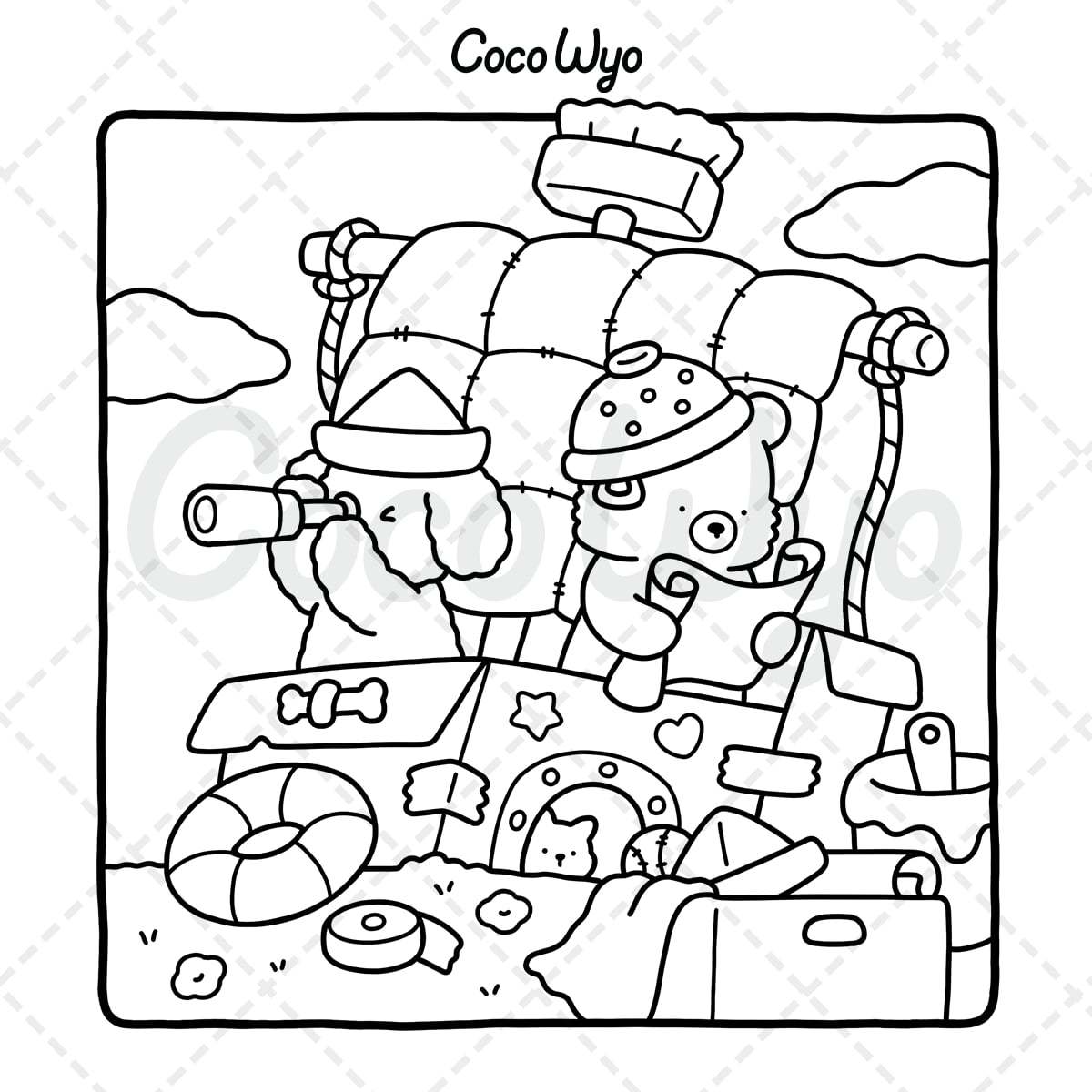 Cuddles Colouring In Little Cuddles Coloring Book - COCO WYO