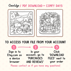 Comfy Days Coloring Pages