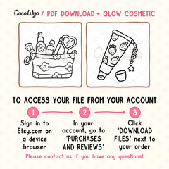 Glow Cosmetics Coloring Pages