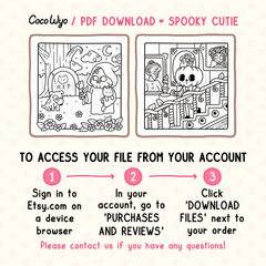 Spooky Cutie Coloring Pages