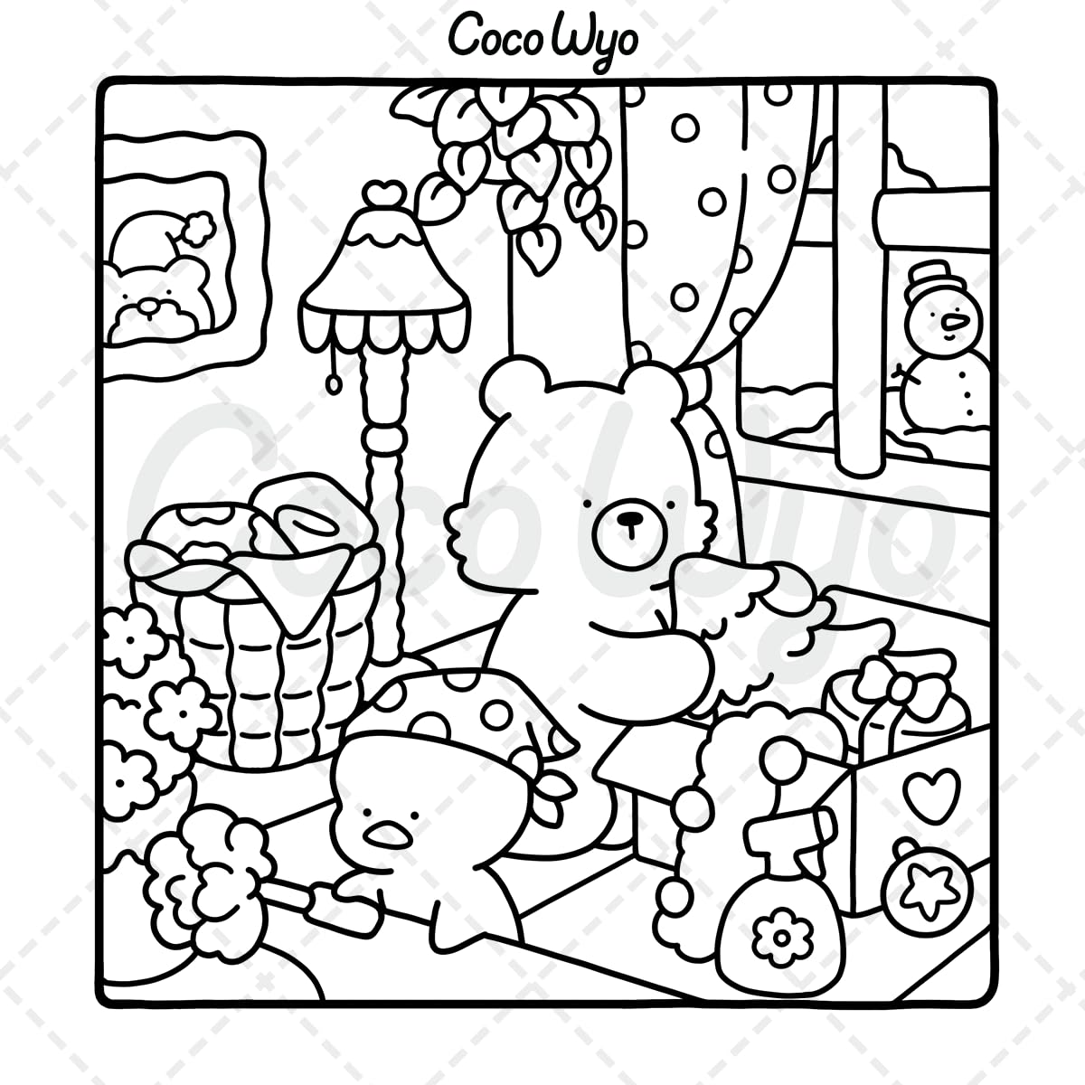 Comfy Days Coco Wyo Coloring Pages