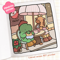 Cozy Cafe Coloring Book