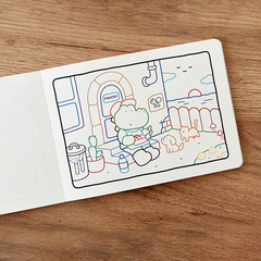 Cozy Friends Pocket-sized Coloring Book (Color by Line)