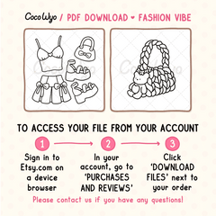 Fashion Vibes Coloring Pages