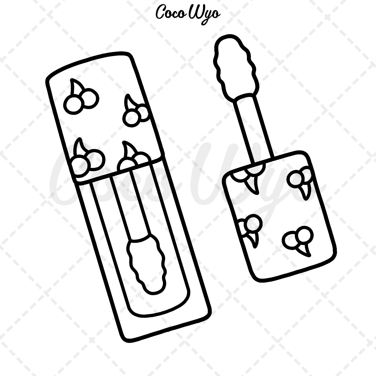 Cosmetics Coloring Glow Cosmetics Coloring Book - COCO WYO