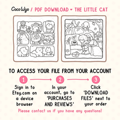 The Little Cat Coloring Pages