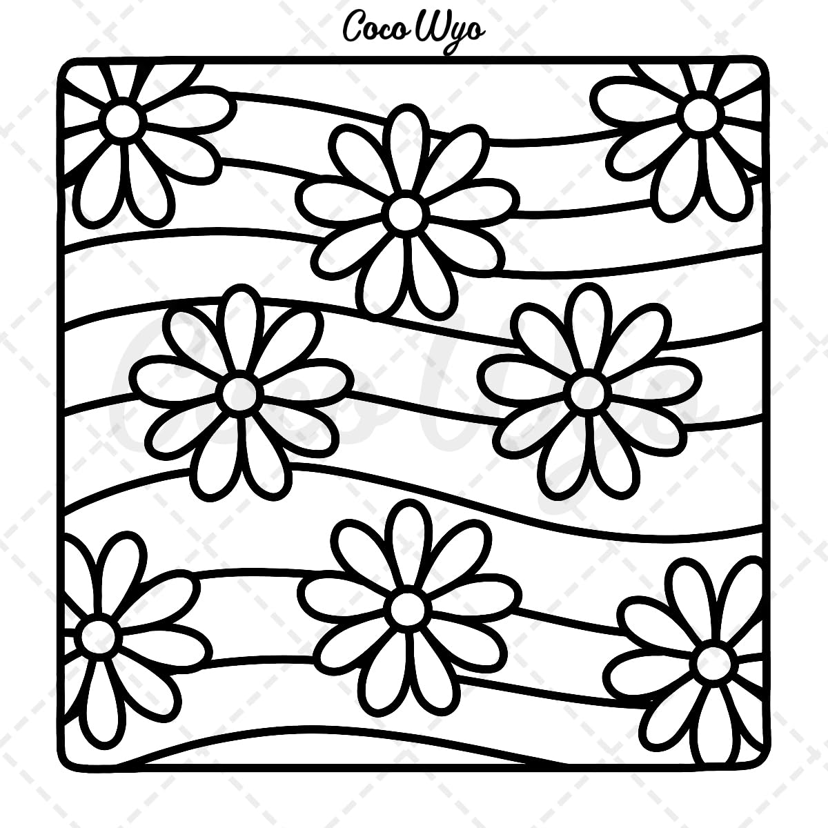 Comfy Patterns Coloring Book - COCO WYO
