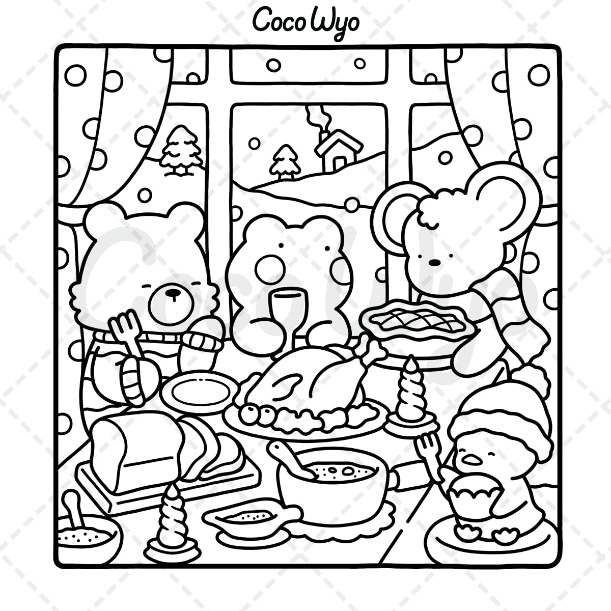 Comfy Days Coloring Book - COCO WYO