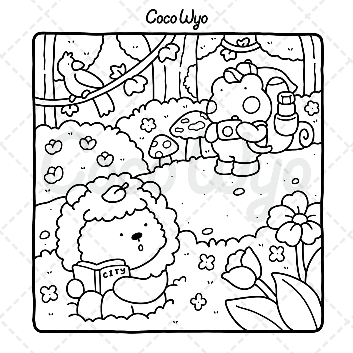 Cuddles Colouring In Little Cuddles Coloring Book - COCO WYO