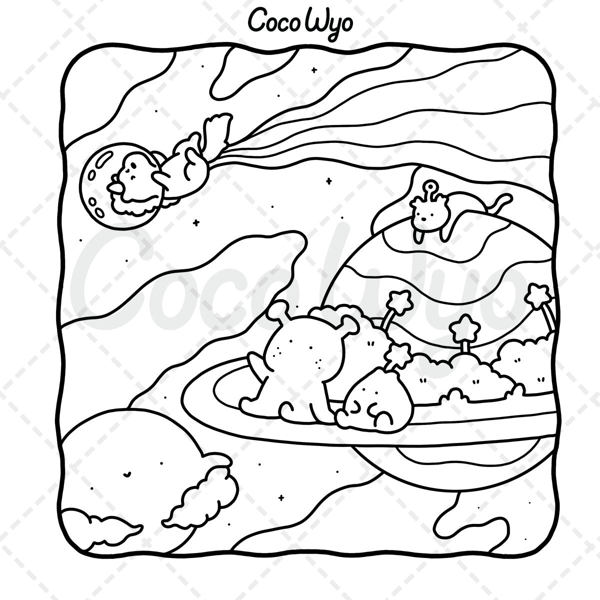 Lala Color Lala Friends Coloring Book - COCO WYO