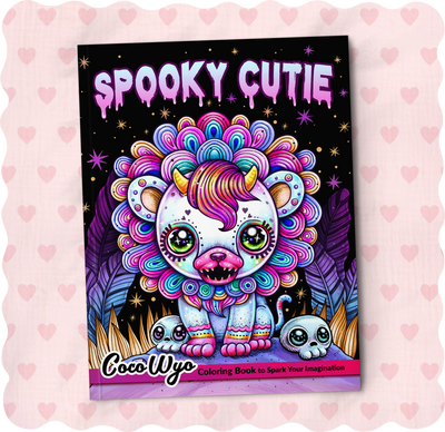 Spooky Cutie Coloring Book